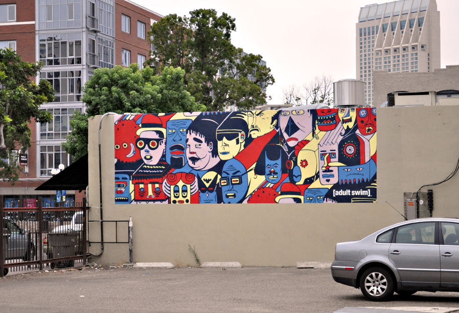 Adult Swim Comic-Con Mural in San Diego