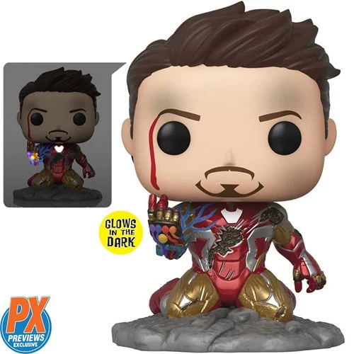 Avengers: Endgame I Am Iron Man Glow-in-the-Dark Deluxe Pop! Vinyl Figure - Previews Exclusive